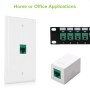Frutto Keystone RJ45 Cat.6 UTP IDC 90&deg Verde