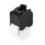 Frutto Keystone RJ45 Cat.6A UTP Tool-Free Bianco Nero