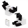 Frutto Keystone RJ45 Cat.6A UTP Tool-Free Bianco Nero
