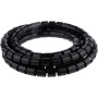 Guaina Raccoglicavi Diametro 25mm a Spirale 20m Nero