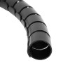 Guaina Raccoglicavi Diametro 25mm a Spirale 20m Nero