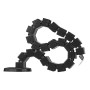Guaina Raccoglicavi Flessibile Vertebra Passacavi Lunghezza 1300 mm Nero