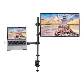 Supporto da Scrivania Braccio per Monitor 13-32'' e Mensola per Laptop