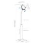 Supporto da Pavimento Antifurto per Tablet 7,9-11'' con Rotazione 360&deg
