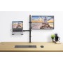 Supporto da Scrivania Braccio per Monitor 13-32'' e Mensola per Laptop