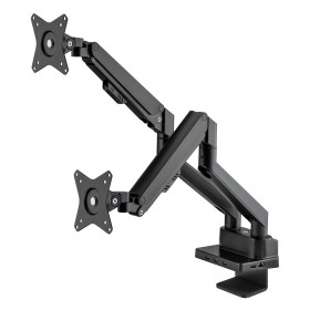 Supporto da Scrivania Doppio Monitor 17-32'' con Molla a Gas e Docking Station 8-in-1