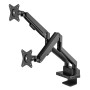 Supporto da Scrivania Doppio Monitor 17-32'' con Molla a Gas e Docking Station 8-in-1
