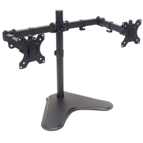 Supporto da Scrivania per 2 Monitor 13-32'' con Base e Doppio Snodo