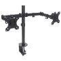 Supporto da Scrivania per 2 Monitor 13-32'' con Morsetto