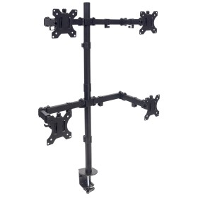 Supporto da Scrivania per 4 Monitor 13-32'' con Morsetto