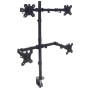 Supporto da Scrivania per 4 Monitor 13-32'' con Morsetto