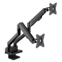 Supporto da Scrivania Doppio Monitor 17-32'' con Molla a Gas e Docking Station 8-in-1