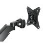 Supporto da Scrivania Doppio Monitor 17-32'' con Molla a Gas e Docking Station 8-in-1