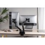 Supporto da Scrivania Doppio Monitor 17-32'' con Molla a Gas e Docking Station 8-in-1