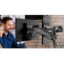 Supporto da Scrivania Doppio Monitor 17-32'' con molla a gas Nero
