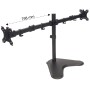 Supporto da Scrivania per 2 Monitor 13-32'' con Base e Doppio Snodo