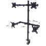 Supporto da Scrivania per 4 Monitor 13-32'' con Morsetto