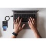 Lettore/Scrittore di Smart Card USB-C&trade Compatto Nero