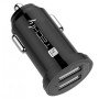 Mini Caricatore da Auto 2 Porte USB-A 24W/4.8A Nero