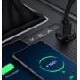 Mini Caricatore da Auto 2 Porte USB-A Quick Charge 3.0 36W in Metallo Nero