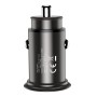 Mini Caricatore da Auto USB-A e USB-C&trade Quick Charge 3.0 38W in Metallo Nero
