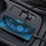 Mini Caricatore da Auto USB-A e USB-C&trade Quick Charge 3.0 38W in Metallo Nero
