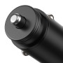 Mini Caricatore da Auto USB-A e USB-C&trade Quick Charge 3.0 38W in Metallo Nero
