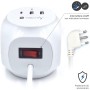 Multipresa a Cubo 3 Posti con 2 Porte USB-A e 1 USB-C&trade QC3.0
