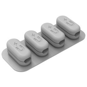 Organizzatore di Cavi Magnetico a Quattro Fermacavi con Base