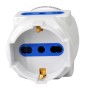 Multipresa Volante 1x 10/16A/Schuko e 2x 10/16A Bipasso