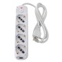 Presa Multipla a 4 Posti Italiana Bipasso/Schuko Spina 10A