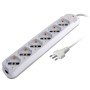 Presa Multipla a 6 Posti Italiana Bipasso/Schuko Spina 10A