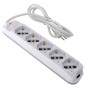 Presa Multipla a 5 Posti Italiana Bipasso/Schuko Spina 10A