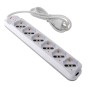 Presa Multipla a 6 Posti Italiana Bipasso/Schuko Spina 10A