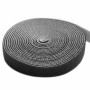Rotolo di Velcro Gestione cavi Lunghezza 10m Larghezza 20mm Nero