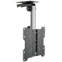 Staffa TV da Soffitto Dritto e Inclinato per TV LED/LCD 17''-37'' Nero