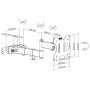 Staffa per Fissaggio a Palo TV LED/LCD 17-32'' Nero