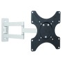 Supporto a Muro per TV LED LCD 19-37'' Inclinabile 3 Snodi Bicolor Bianco Nero