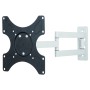 Supporto a Muro per TV LED LCD 19-37'' Inclinabile 3 Snodi Bicolor Bianco Nero