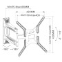 Supporto a Muro Slim per TV LED LCD 25-52'' Full Motion Nero