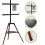 Supporto a Pavimento Cavalletto Tripod per TV LCD/LED/Plasma 32-65'' con Mensola