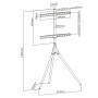 Supporto a Pavimento Cavalletto Tripod per TV LCD/LED/Plasma 45-65''