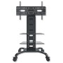 Supporto a Pavimento con 2 Mensole Trolley TV LCD/LED/Plasma 32-70''