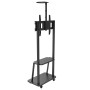 Supporto a Pavimento con Mensola per TV LCD/LED/Plasma 32-70''