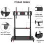 Supporto a Pavimento con Mensola per TV LCD/LED/Plasma 55-100''