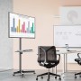Supporto a Pavimento con Mensola Trolley TV LCD/LED/Plasma 23''-55''