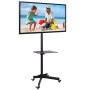 Supporto a Pavimento con Mensola Trolley TV LCD/LED/Plasma 23''-55''