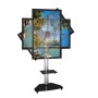 Supporto a Pavimento con Mensola Trolley TV LCD/LED/Plasma 37-70'' Silver