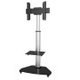 Supporto a Pavimento con Mensola Trolley TV LCD/LED/Plasma 37-70'' Silver