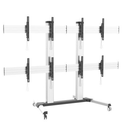 Supporto a Pavimento per 4 TV LCD/LED 32-55'' per Video Wall